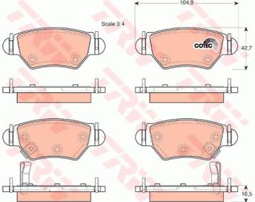 ARKA BALATA ASTRA F (98/00) ASTRA G (98/05) ZAFIRA (98-05)
