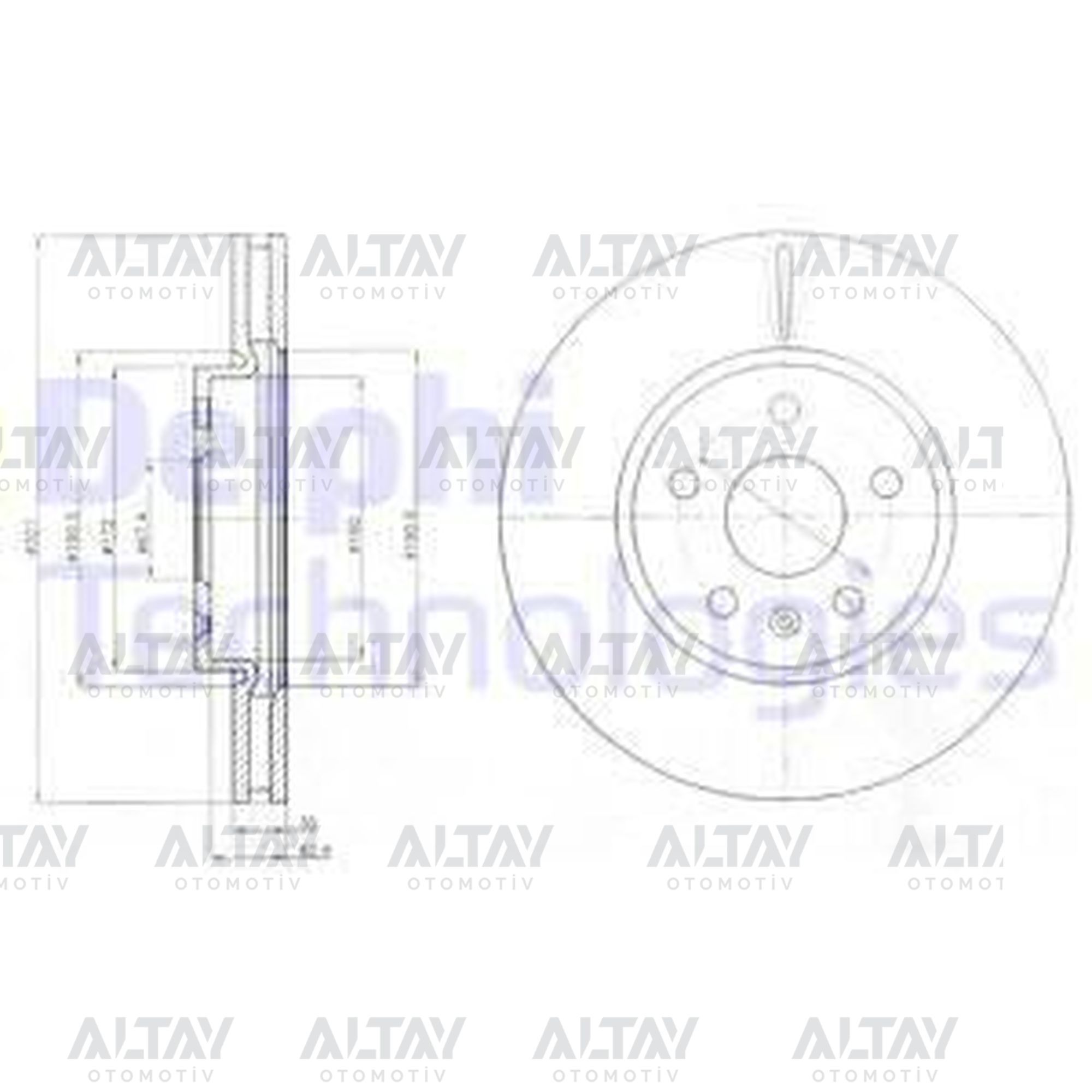 FREN DİSKİ ASTRA J / CASCADA / INSIGNIA A 08-17 / ÖN HAVALI 17 JANT 321-5 (SET)
