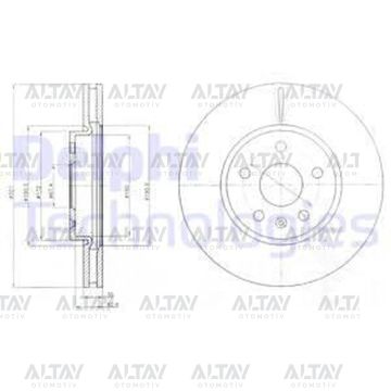 FREN DİSKİ ASTRA J / CASCADA / INSIGNIA A 08-17 / ÖN HAVALI 17 JANT 321-5 (SET)