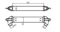 TURBO RADYATORU BRAZİNG (FIAT: DOBLO 1.9 JTD) 500×67×85