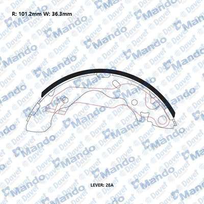 PABUC BALATA ACCENT ADMIRE 1.5CRDI 03-> - ELANTRA 1.6-2.0