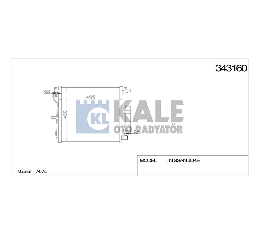 RADYATÖR KLİMA JUKE 10=> 1.5 DCI