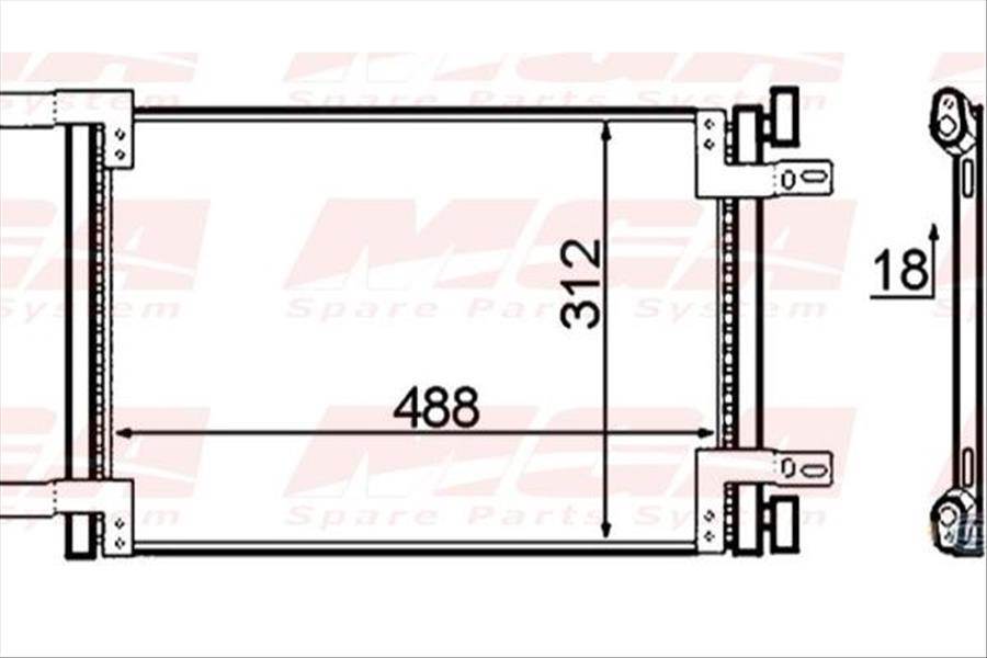 Klıma Radyatoru ( Fıat : Doblo 1.9D 00-05  )