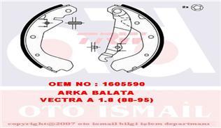ARKA PABUÇ BALATA VECTRA A 1.8 (88-95) ASCONA C KADDET D E