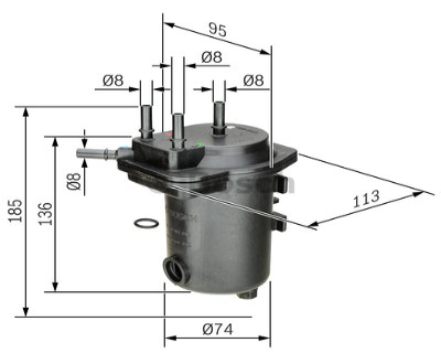 Yakıt Filtresi Mazot Fıltresı Megan Iı/Scenıc Iı 1,5
