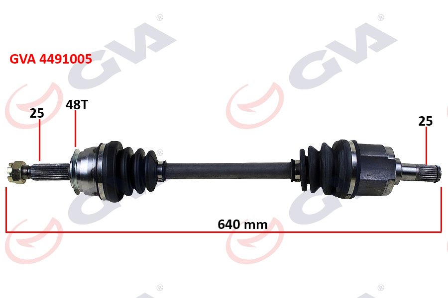 KOMPLE AKS SOL ACCENT ERA (06-12)1.4GL-1.6 GLS ABS'Lİ (48DİŞ)(640mm)