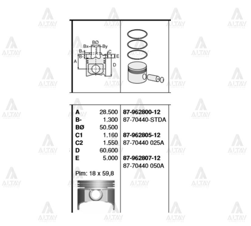 PİSTON SEGMANLI HIJET STD