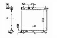 SU RADYATORU  BRAZING HYUNDAI I10 08-14 M/T