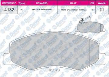 Arka Fren Balatası Master Iıı Movano B 2.3Cdtı 05 / 10> (Cıft Teker) Karsan Jest
