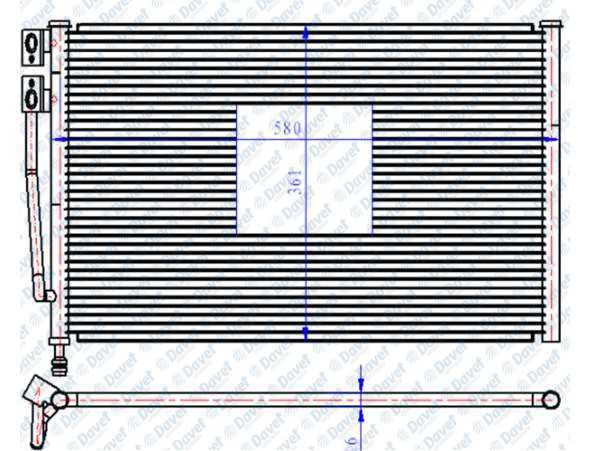 Klıma Radyatoru (Kondanser) Fıesta Fusıon 1,25 / 1,4 / 1,6 / 1,4Tdcı (02 08) Mazda 2 125 / 1,4 (580×361×16)