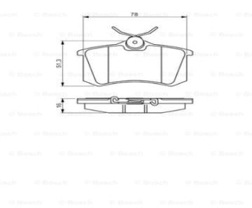 Fren Balatası Arka Dısk Megan Iı/Fluence/Polo/Golf/307 Bm