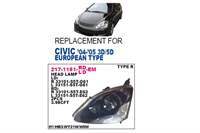 ON FAR SOL-(HONDA: CIVIC ''HB'' 04>05 )