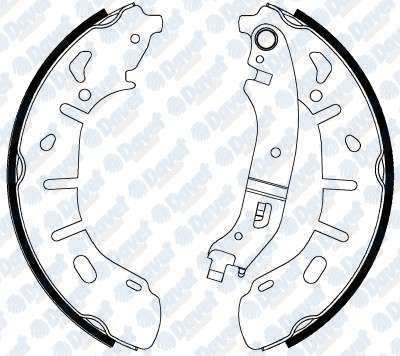 Arka Fren Balatası Pabuclu Doblo 1.4-1.3D-1.6D-2.0D 2010-> Combo 254X55Mm