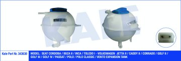 GENLESME TANKI SEAT CORDOBA / IBIZA II / INCA / TOLEDO I VOLKSWAGEN JETTA II / CADDY II / CORRADO