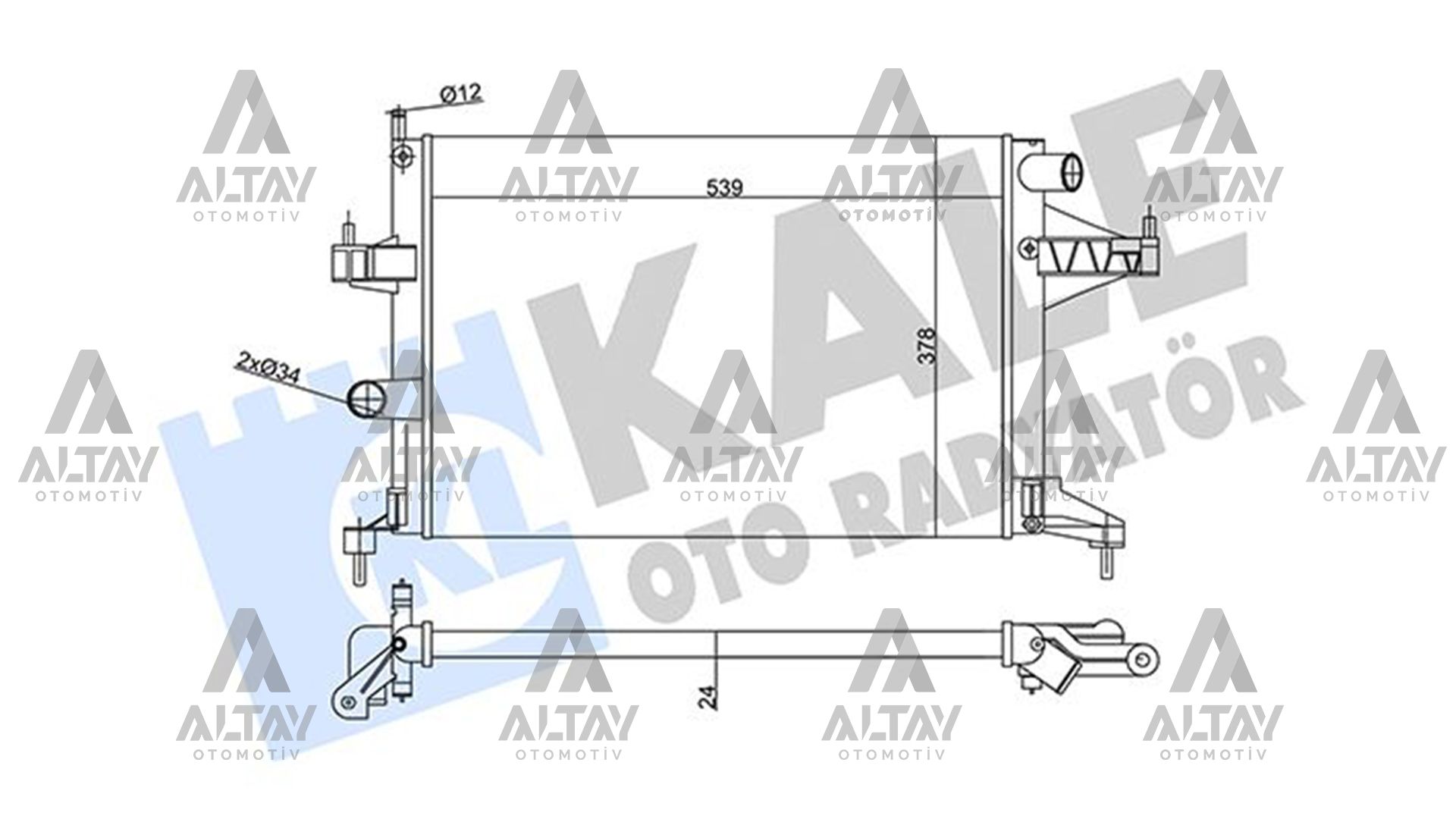 RADYATÖR SU COMBO C 01-06 / CORSA C 00-06 / 1.4-1.6-1.8 M-T MEKANİK