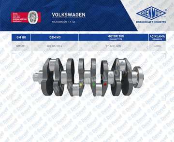 KRANK VOLKSWAGEN 1Y AHH-AFN MOTOR 1.9TDI