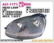SOL FAR MOTORLU - GRI VOLKSWAGEN GOLF V 04-05