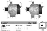Alternator 12V 90A (Peugeot : 301 1.2 Vtı 12- 308 Iı 1.2 Vtı 13-  208 1.0 1.2 12-  2008  1.2 Thp 13- Cıtroen: C-Elysee 1.2 Vtı  12-  C3  1.0 1.2 12-  C4  14-  Ds3  Ds4 1.2  14-15 )