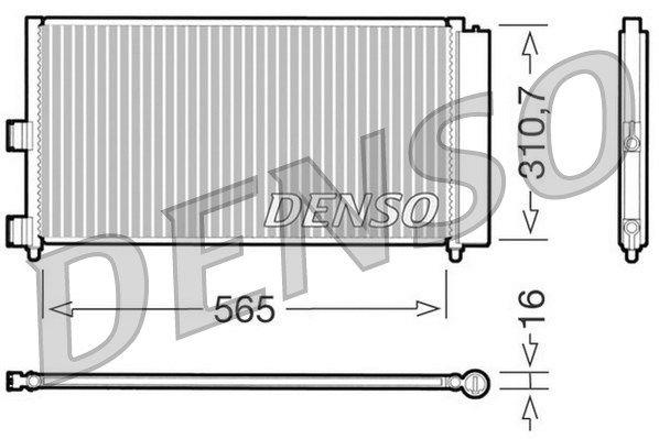 KLİMA KONDENSERİ DOBLO 01>IDEA 04>PUNTO 03>YPSILON (06-11) 1.3 JTD-1.9JTD (565x310.7x16)