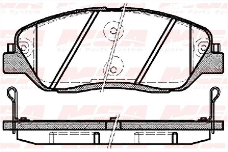 Balata Fren On-(Hyundaı: Santafe 06>10/ Santafe 15> /  H350 2.5 Crdı / Kıa : Sorento 11>/ Ssangyong : Korando - Actyon Sports 2.0 Xdi 4Wd 2010>>)