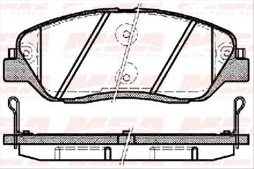 Balata Fren On-(Hyundaı: Santafe 06>10/ Santafe 15> /  H350 2.5 Crdı / Kıa : Sorento 11>/ Ssangyong : Korando - Actyon Sports 2.0 Xdi 4Wd 2010>>)