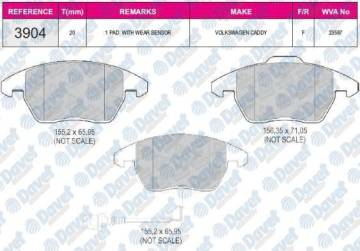ON FREN BALATASI CADDY 03> GOLF V A3 OCTAVIA TOURAN TOLEDO 04> PASSAT JETTA 05> FISLI