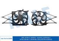 FAN MOTORU DAVLUMBAZLI (OPEL: ASTRA G / ZAFIRA A 1.2/1.4 16V 1.6I  98- )