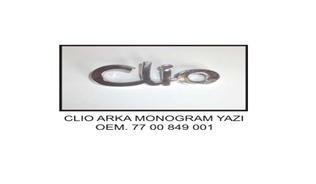 ARKA YAZI CLIO EM (KÜÇÜK HARFLE YAZILI OLAN)
