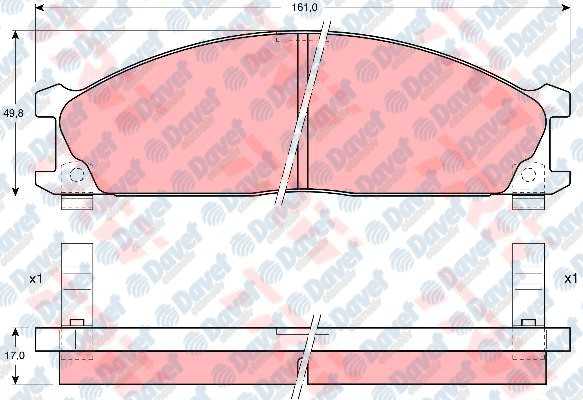 FREN BALATASI ON NISSAN PICK UP D22 TD25 98-02 PATHFINDER 86-95 URVAN 95-00