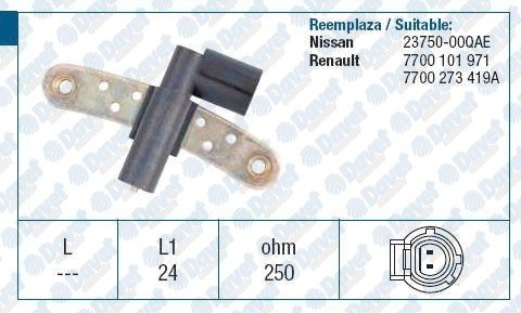 KRANK MIL SENSORU (EKSANTRIK) CLIO II KANGOO MEGANE LAGUNA 1,4 / 1,6 / 1,8