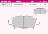 ON FREN BALATASI YARIS 1.0 1.3 99>05