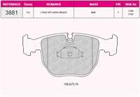 On Fren Balatası Bmw E39 M5 E38  X3 E83  X5 E53
