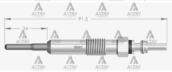 KIZDIRMA BUJİSİ (ISITMA) MEGANE III 1.9 DCI / MEGANE CC 1.9 DCI / SCENIC III 1.9 DCI / GRAND SCENIC III 1.9 DCI / GRAND VITARA 1.9 DDIS 4,4V