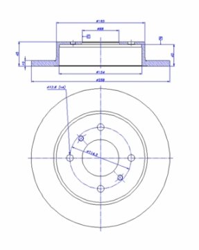 Arka Fren Aynası Prımera 1.6-1.6İ-2.0-2.0 16V-2.0İ 90>Almera Iı 1.5-2.2D-1.8 00> (258X10X4Dl)