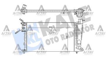 RADYATÖR SU XSARA 97-05 / 306 93-02 / 1.4-1.6-1.8 M-T TIRNAKLI MEKANİK
