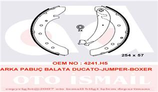 Arka Pabuç Balata Boxer (94-02) Ducato Jumper (94-02) Scudo 07=> Jumpy 1.6Hdi 07=> 1800Kg (254X57)