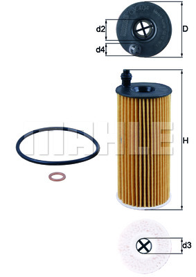 Yağ Filtresi E204Hd218 F20-F20 Lci-F21-F21 Lci-E90 Lci-E91 Lci-E92 Lci-E93 Lci-F30-F31-F34-4F32-F33-F36-F06-F07-F10-F11-F18-F12-F13-F01-F02-X1 E84-X3 F25-X4 F26-X5 F15-X6 F16 N47N-N57N