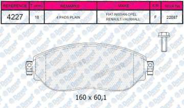 FREN BALATASI ON TRAFIC III-VIVARO III 1,6 DCI 2015->