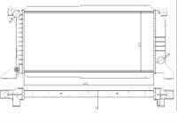 SU RADYATORU  BRAZING ( FORD : TRANSIT  97-01 32mm UZUN TIP ) 692×322×32