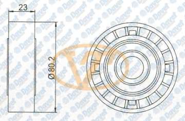 V KAYIS KAYIS GERGI RULMANI BUYUK ( FIAT : TIPO / TEMPRA / SLX 1.6 KARB. )