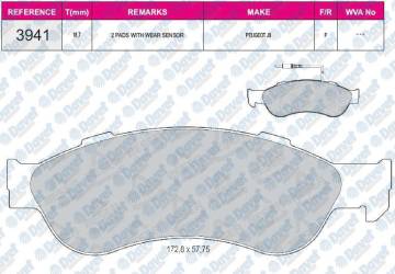 FREN BALATASI ON PEUGEOT J9 PREMIER 2.8 2007->