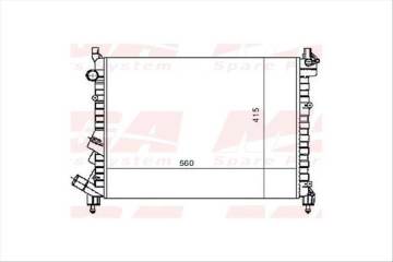SU RADYATORU MEKANİK ( RENAULT : LAGUNA I 1.8 2.0 N7Q / 2.0 8V F3R 1.6 16V NAC ) 560×415×23