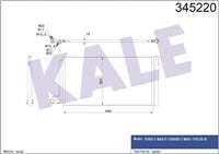 KLIMA RADYATORU (FORD : FOCUS / C-MAX 1.6 BENZİNLİ 105 - 123 PS 01-DURATECH)