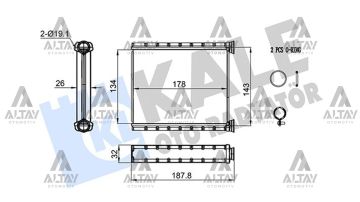 RADYATÖR KALORİFER CLIO V 19=>