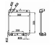 SU RADYATORU BRAZING HONDA JAZZ 02-08 A/T (KÜÇÜK TİP)