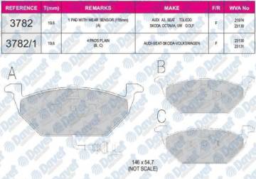 FREN BALATASI ON CADDY GOLF V VI JETTA A3 ALTEA LEON TOLEDO OCTAVIA 1.4 1.6 1.9 2.0TDI TSI