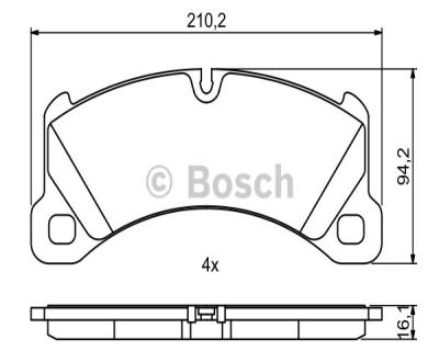 Fren Balatası Ön Fdb4064 / Gdb1969 Touareg-Q7-Cayenne Bm