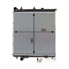 RADYATÖR P1007-C2-C3-C3 II DV4TD(1.4 HDI 8V) C3 II 1.6HDI C3 1.4HDI 16V 06>10 (415x380x26)