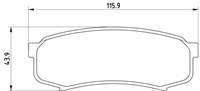 BALATA FREN ARKA-(MITSUBISHI: PAJERO 07>12 ) (TOYOTA LAND CRUISER  84-19)