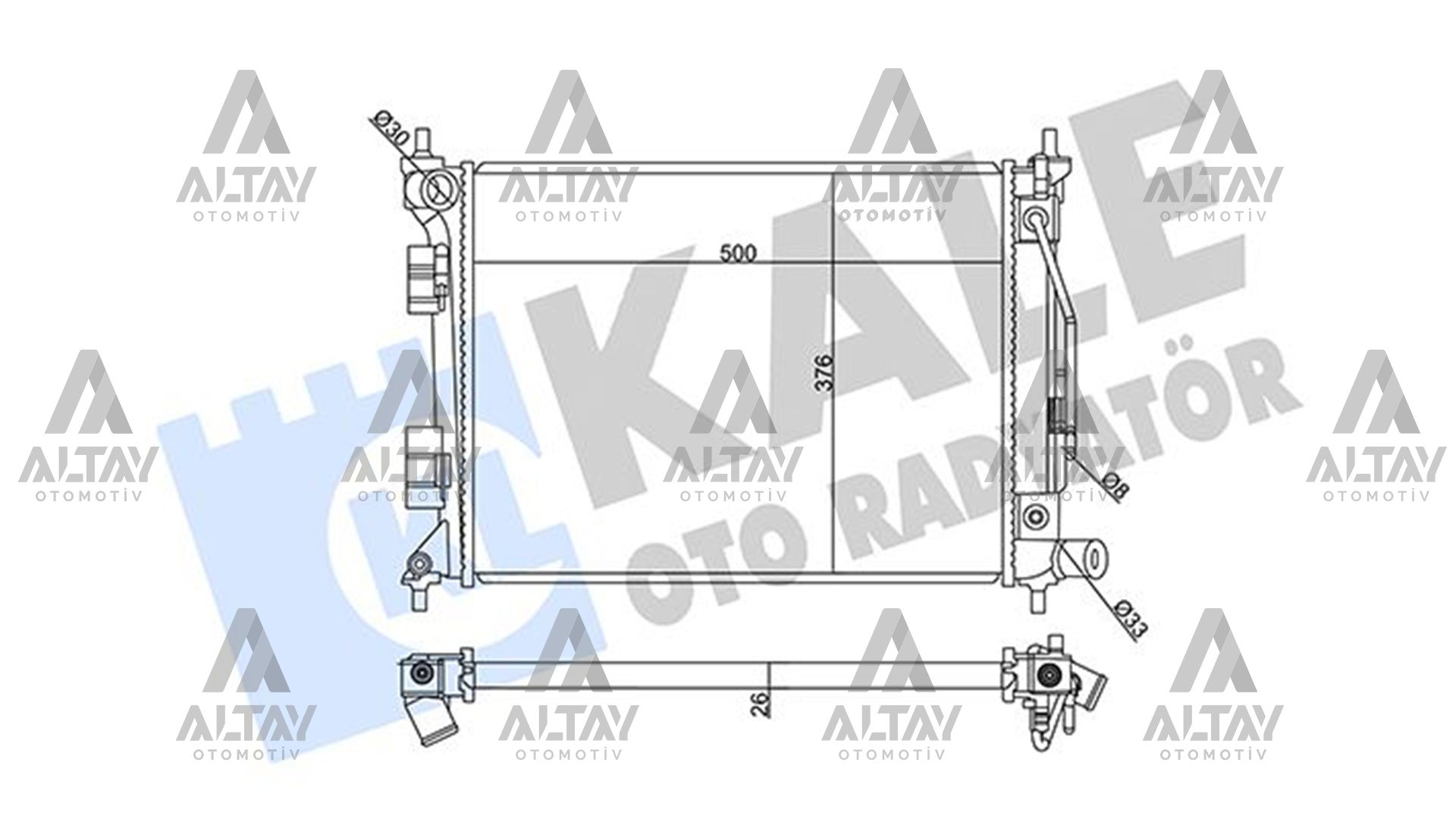 RADYATÖR SU I-20 15-18 1.4 BENZİNLİ (AT) BRAZING